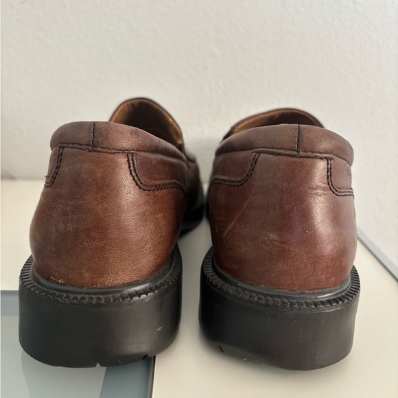 TIMBERLAND SMART COMFORT LEATHER SLIP ON PLATFORM CLOGS SZ 8 - Picture 6 of 7